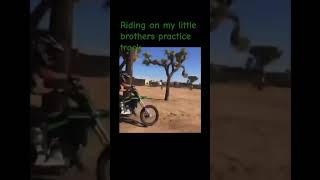 Dirt bike riding on track [upl. by Frieda]