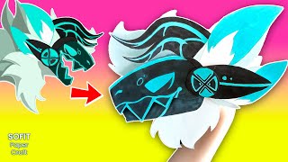 How to make a paper Protogen Dragon DIY Sofit PaperCraft [upl. by Obellia]