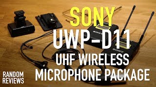 Sony UWP D11 UHF Wireless Microphone Package  Review [upl. by Aleicarg]