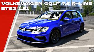 Volkswagen Golf 75 RLine 2018 ETS2 151  Euro Truck Simulator 2  ETS 2  Car Mod [upl. by Noived]