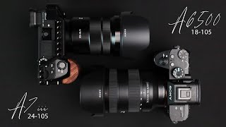 Sony APSC vs Full Frame 18105 vs 24105 Sony a7iii vs Sony a6500 F4 Auto Focus amp Sharpness Test [upl. by Etteiluj]