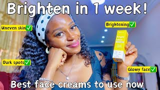 Top 3 brightening face creams you should use now  Best brightening face creams for all skin types [upl. by Delila526]