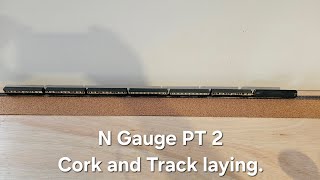 N Gauge build PT 2 Cork amp Track laying [upl. by Eanahs753]