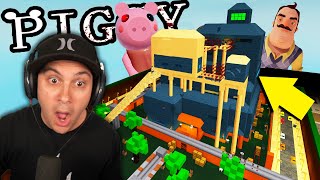 MASSIVE HELLO NEIGHBOR MANSION IN ROBLOX PIGGY [upl. by Anewor4]