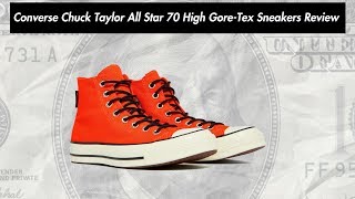 Converse Chuck Taylor All Star 70 High GoreTex Sneakers Review [upl. by Alinna]