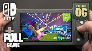 Fortnite OG on Nintendo Switch Lite 612  FULL GAME [upl. by Nomzzaj]