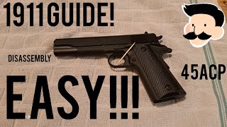 1911 DisassemblyReassembly VERY EASY GUIDE Tisas 1911 45 ACP [upl. by Janus]