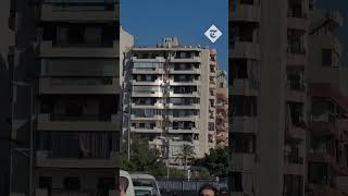 Missile from an Israeli jet strikes Beirut building [upl. by Atiuqrahs]