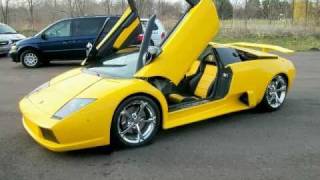 Lamborghini Murcielago Replica Kit Car  Turn Key LP640 quotAventador Yellowquot [upl. by Neelhtakyram357]