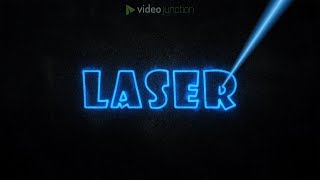 How To Make Laser Text Reveal Effect In After Effects  VIDEO JUNCTION [upl. by Ueihttam857]