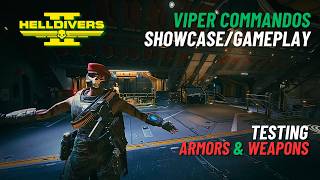 New Viper Commandos Warbond First Impressions  New Weapons amp Armor  Helldiver 2 [upl. by Raynah785]