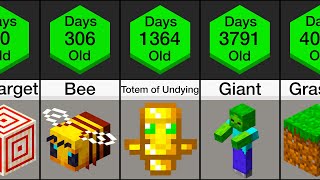 Age Comparison Minecraft [upl. by Yehudi]