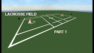 Minecraft Lets Build A Lacrosse Field Part 1 [upl. by Ahtanaram527]