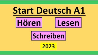 Start Deutsch A1 Hören Lesen und Schreiben modelltest mit Lösung am Ende  Vid  179 [upl. by Roti]