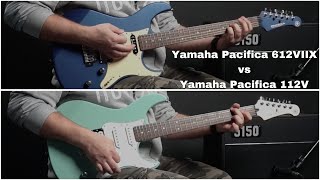 Krótko i na temat  Yamaha Pacifica 612VIIX vs Yamaha Pacifica 112V SB [upl. by Aihsar]