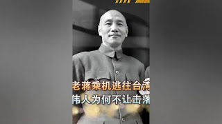 蒋介石逃往台湾的飞机，毛主席本可以击落，为什么放了他一马？ [upl. by Leahkim]