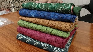 Chikankari Embroidery Collection 2024  faisalabad wholesale cloth market albarka [upl. by Sudbury]