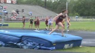 Middle School Girl High Jumps 5ft  7th Grade [upl. by Tia]