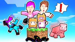 We Can Play With PIBBY In ONE BLOCK MINECRAFT LANKYBOX MINECRAFT [upl. by Iva]