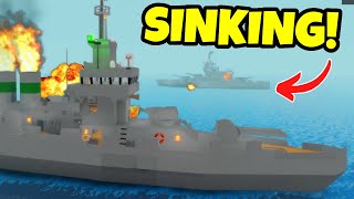 Playing MOST REALISTIC SHIP BATTLE SIMULATOR  Roblox [upl. by Hy773]