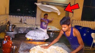 Amazing King of Rumali Roti In Hyderabad  Biggest Rumali Roti Making  Indian Street Food [upl. by Ynohtnaluap492]