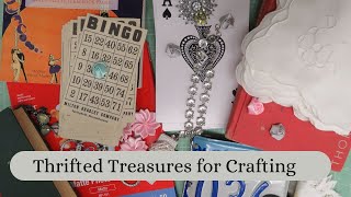 Thrifted Treasures for Crafting [upl. by Llenhoj]