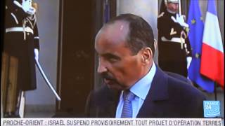 Interview du Président Aziz sur le perron du Palais de lElysée à Paris [upl. by Alexandra126]