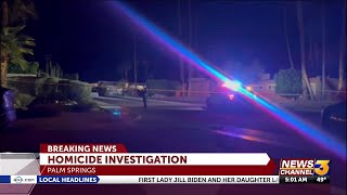 Police investigating homicide in Palm Springs [upl. by Aneer]