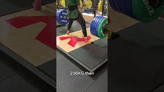 200KG deadlift then vs now [upl. by Levinson646]