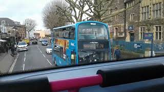 Bristol bus 74 Stokes Croft to UWE Campus Frenchay [upl. by Gnilsia]