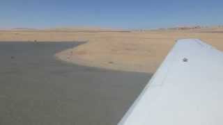 Landing in Lüderitz in an Air Namibia ERJ135 [upl. by Airotna]