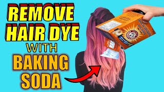 4 Easy Ways to REMOVE HAIR DYE With BAKING SODA [upl. by Mushro]