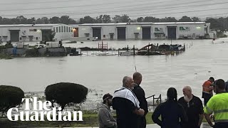 Intense rainfall brings flash flooding to southeast Queensland [upl. by Arick560]