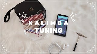 🔨 caracara tuning kalimba  kalimba tuning tutorial  malay subtitles [upl. by Helfant826]