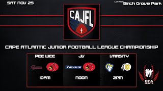 CAJFL  2023 JV CHAMPIONSHIP  DENNIS TWP BLUE DEVILS VS NORTHFIELD CARDINALS  SAT NOV 25  12PM [upl. by Neill409]