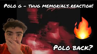 POLO BACK Polo G  Thug Memorials AUDIO  REACTION [upl. by Ybrek]