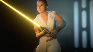 Reys Jedi Master YELLOW Lightsaber mod  Star Wars Battlefront 2  2k 60FPS [upl. by Faustus150]