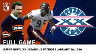 85 Bears Win Super Bowl XX  Bears vs Patriots  NFL Full Game [upl. by Eirehs]