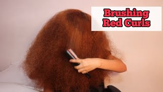 Red Hair Brushed Curls New Model [upl. by Lodnar489]