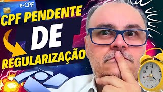 CPF pendente de regularização o que fazer cpfpendentederegularização [upl. by Navad475]