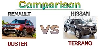 Renault duster vs Nissan terrano comparison Renault vs nissan review [upl. by Aciraj]