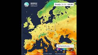 Prognoza godzinowa temperatury powietrza na 2 dni ECMWF short imgw [upl. by Silverts]