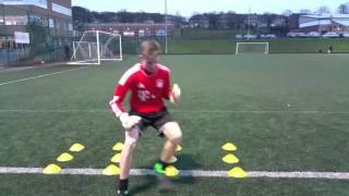 Footwork training drills for goalkeepers in Blackburn [upl. by Leahcar654]