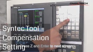 Syntec M6 CNC Router Machine China Operation Guide  Tool Compensation Setting [upl. by Niatsirk439]