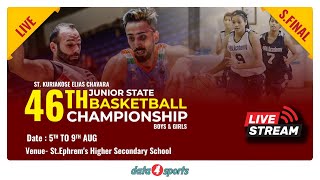 PATHANAMTHITTA VS THRISSUR  SEMI FINAL  BOYS 46th Junior Kerala State Basketball Championship [upl. by Anelhtac]