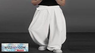 INCERUN Men Solid Color Straight Legged Pants Loose Fit Casual Hook Loop Review [upl. by Tehc]