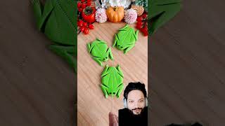 Making frog by clay diy pastryart craft pastry art pastery origami pasteries handmade [upl. by Llerroj]