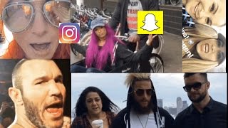 WWE SnapchatIG ft Randy Orton Alexa Bliss Finn Balor Bayley Becky Lynch Miz n MORE [upl. by Paley]