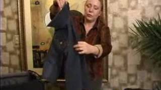 Folding Clothes in a Suit Case  How to Fold a Jean Jacket for a Suitcase [upl. by Ykcim720]