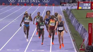 🇬🇧 Great Britains Keely Hodgkinson gold winning run in womens 800M Highlights Paris Olympics 2024 [upl. by Darahs]